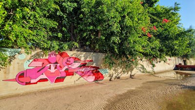 Coralle and Red Stylewriting by Zire. This Graffiti is located in Israel and was created in 2023.