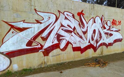 Chrome Stylewriting by mevok1. This Graffiti is located in Tanger, Morocco and was created in 2022.