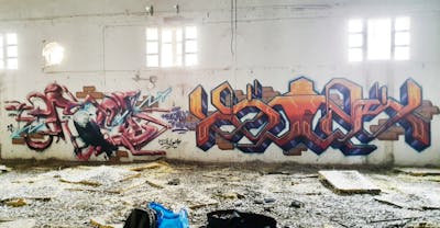 Colorful and Brown Stylewriting by fil, sik, graffdinamics and urbansoldierz. This Graffiti is located in Lleida, Spain and was created in 2023. This Graffiti can be described as Stylewriting, Characters and Abandoned.