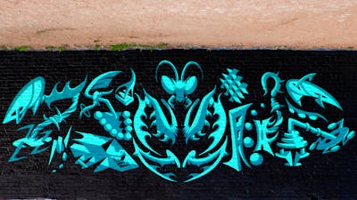 Cyan Stylewriting by Zuawé. This Graffiti is located in United States and was created in 2024. This Graffiti can be described as Stylewriting, Characters and Streetart.