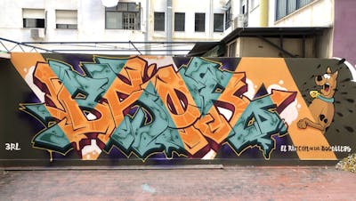 Colorful Stylewriting by Bhorde. This Graffiti is located in Spain and was created in 2020. This Graffiti can be described as Stylewriting and Wall of Fame.