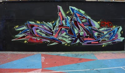 Light Green and Colorful Stylewriting by Chips. This Graffiti is located in London, United Kingdom and was created in 2020. This Graffiti can be described as Stylewriting and Wall of Fame.