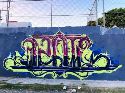 Colorful Stylewriting by Asoter. This Graffiti is located in Mexico, Mexico and was created in 2022. This Graffiti can be described as Stylewriting and Wall of Fame.