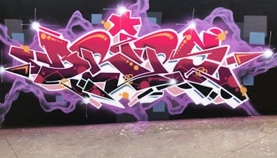 Red and White and Colorful Stylewriting by Mister Clay and Drips. This Graffiti is located in Italy and was created in 2019.