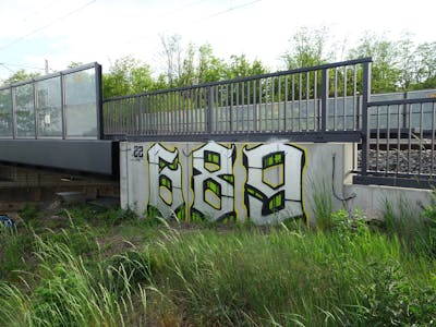 Chrome and Light Green Stylewriting by 689 and 689ers. This Graffiti is located in coswig, Germany and was created in 2022. This Graffiti can be described as Stylewriting, Street Bombing and Line Bombing.