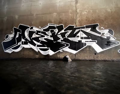 Black and White Stylewriting by OVERT. This Graffiti is located in United States and was created in 2022. This Graffiti can be described as Stylewriting, Street Bombing and Atmosphere.
