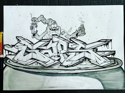 speed #sketch #blackbook #graff #graffiti #calligraffiti …