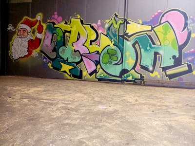 Colorful Stylewriting by Onrush73. This Graffiti is located in Den Bosch, Netherlands and was created in 2023. This Graffiti can be described as Stylewriting and Characters.