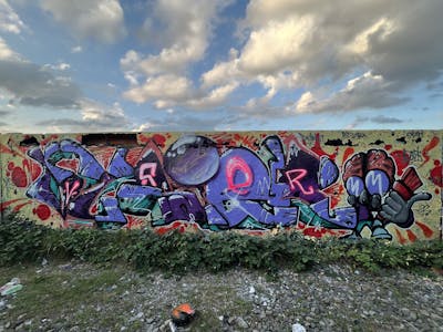 Colorful and Violet Stylewriting by Vysier64. This Graffiti is located in Hamburg, Germany and was created in 2023. This Graffiti can be described as Stylewriting and Characters.