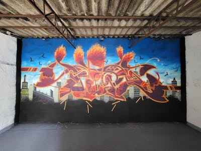 Brown and Colorful Stylewriting by Dipa. This Graffiti is located in Berlin, Germany and was created in 2022. This Graffiti can be described as Stylewriting and Characters.