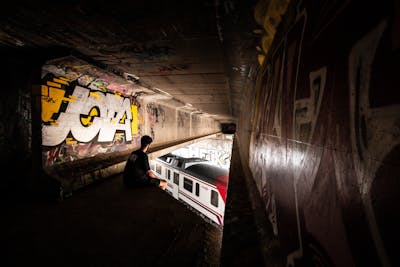 Chrome and Yellow Stylewriting by Jota. This Graffiti is located in Murcia, Spain and was created in 2019.