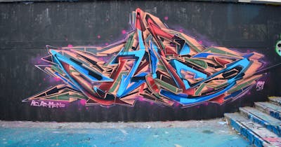 Colorful Stylewriting by Chips. This Graffiti is located in London, United Kingdom and was created in 2020.