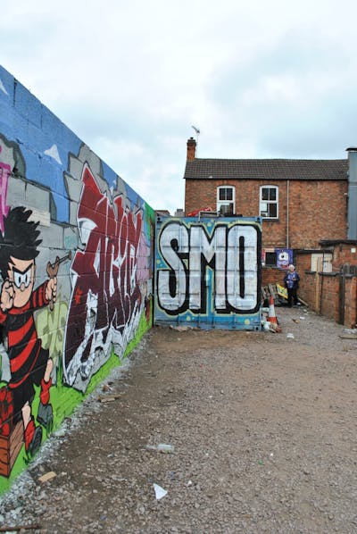Chrome Stylewriting by smo__crew. This Graffiti is located in Leicester, United Kingdom and was created in 2020.