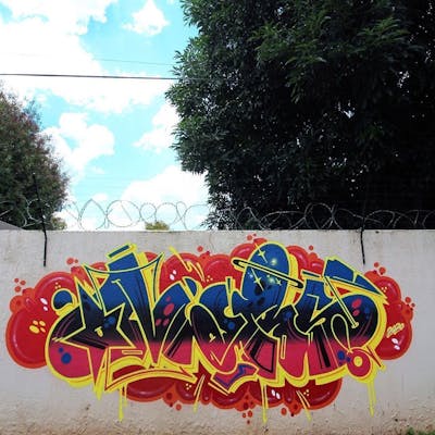 Colorful Stylewriting by Mars. This Graffiti is located in Johannesburg, South Africa and was created in 2020.