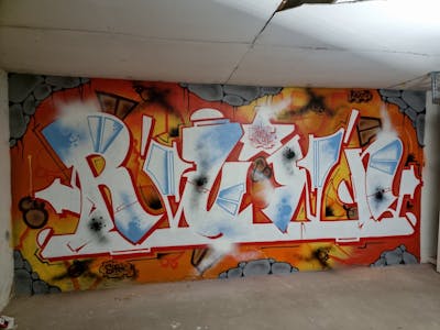 White and Colorful Stylewriting by Ruin. This Graffiti is located in Salzwedel, Germany and was created in 2022. This Graffiti can be described as Stylewriting and Abandoned.