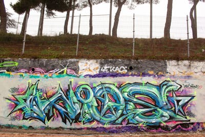 Colorful Stylewriting by Wios. This Graffiti is located in Spain and was created in 2022.