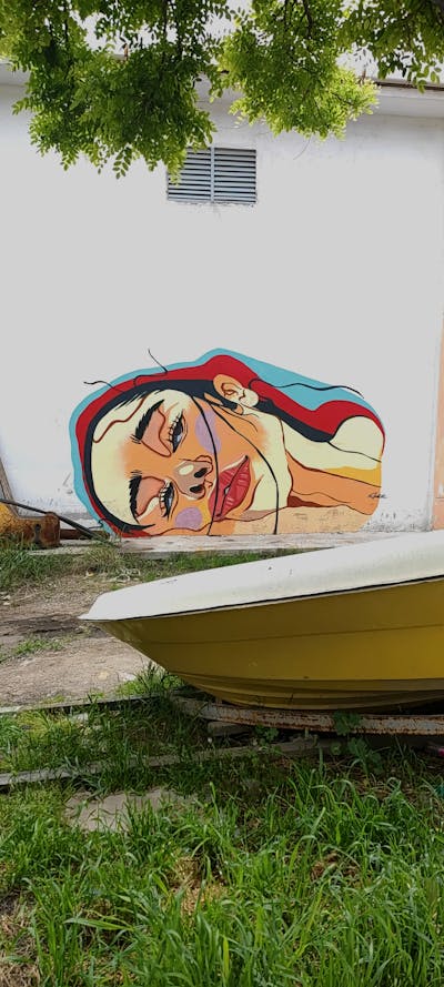 Orange and Beige Characters by Sop Crew and AKTE. This Graffiti is located in Turkey and was created in 2024. This Graffiti can be described as Characters and Streetart.