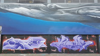 Colorful Stylewriting by urine, mobar and OST. This Graffiti is located in Rotterdam, Netherlands and was created in 2018. This Graffiti can be described as Stylewriting and Characters.