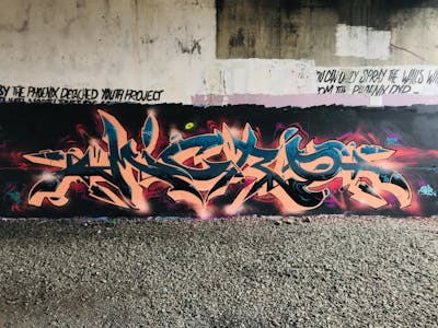 Colorful Stylewriting by Micro79. This Graffiti is located in United Kingdom and was created in 2021. This Graffiti can be described as Stylewriting and Abandoned.