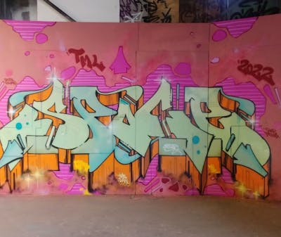 Colorful Stylewriting by Spocey, TML, cab, WH and IFC. This Graffiti is located in Netherlands and was created in 2022.
