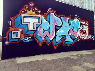 Light Blue and Colorful Stylewriting by Onrush73. This Graffiti is located in Oss, Netherlands and was created in 2024. This Graffiti can be described as Stylewriting and Characters.