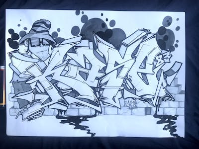 Grey and White and Black Blackbook by Gaps. This Graffiti is located in Germany and was created in 2023.