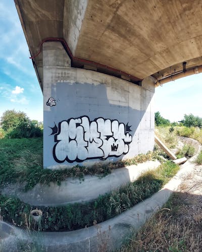 Chrome and Black Stylewriting by Cimet. This Graffiti is located in Zagreb, Croatia and was created in 2023. This Graffiti can be described as Stylewriting, Abandoned and Throw Up.