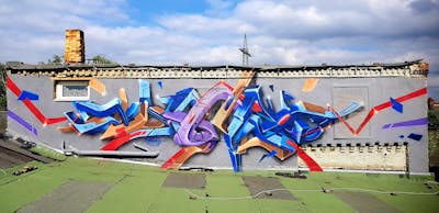 Colorful Stylewriting by angst. This Graffiti is located in Bitterfeld, Germany and was created in 2022. This Graffiti can be described as Stylewriting and 3D.