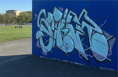 Blue and Light Blue Stylewriting by Stier. This Graffiti is located in Germany and was created in 2022. This Graffiti can be described as Stylewriting and Wall of Fame.