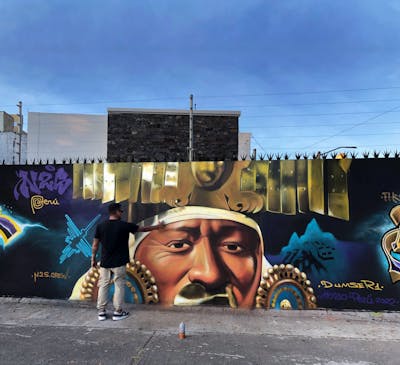 Colorful Characters by DUMSER1, dumser and N2S. This Graffiti is located in Lima, Peru and was created in 2022. This Graffiti can be described as Characters, Handstyles and Wall of Fame.