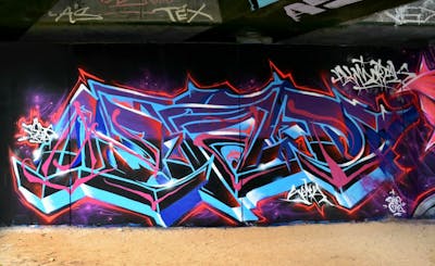 Colorful Stylewriting by OZAI. This Graffiti is located in Australia and was created in 2022. This Graffiti can be described as Stylewriting and Wall of Fame.