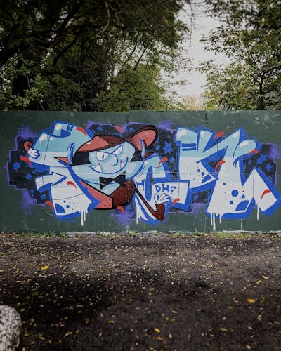 Colorful Stylewriting by PUCK. This Graffiti is located in cologne, Germany and was created in 2023. This Graffiti can be described as Stylewriting and Characters.