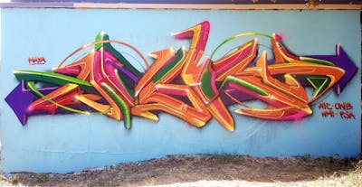 Colorful and Orange Stylewriting by angst. This Graffiti is located in Dessau, Germany and was created in 2022. This Graffiti can be described as Stylewriting and 3D.