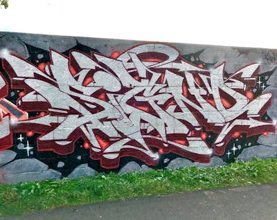 Chrome and Red Stylewriting by Signo. This Graffiti is located in France and was created in 2022.