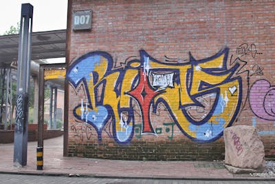 Colorful Street Bombing by Riots. This Graffiti is located in Beijing, China and was created in 2018. This Graffiti can be described as Street Bombing and Stylewriting.