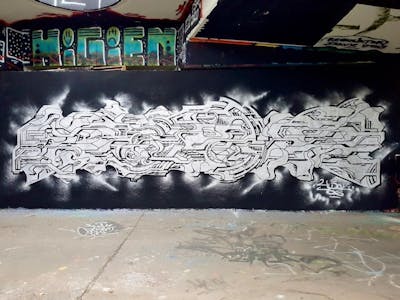 Chrome Stylewriting by yudoe. This Graffiti is located in Prague, Czech Republic and was created in 2021. This Graffiti can be described as Stylewriting and Abandoned.
