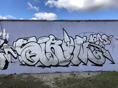 Chrome Stylewriting by Sirom. This Graffiti is located in Dessau, Germany and was created in 2021. This Graffiti can be described as Stylewriting and Wall of Fame.