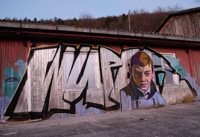 Colorful and Chrome Stylewriting by Wuper. This Graffiti is located in Serbia and was created in 2021. This Graffiti can be described as Stylewriting, Characters, Street Bombing and Atmosphere.