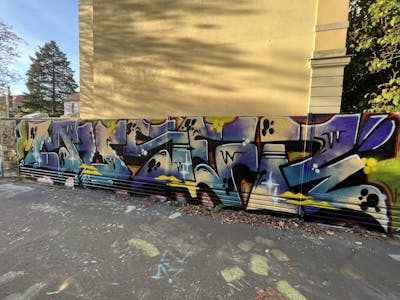Colorful Stylewriting by Muser. This Graffiti is located in Leipzig, Germany and was created in 2023. This Graffiti can be described as Stylewriting and Wall of Fame.