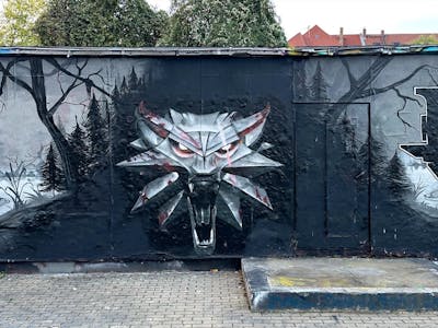 Black and Grey Characters by Gaps. This Graffiti is located in Leipzig, Germany and was created in 2023. This Graffiti can be described as Characters, Streetart and Wall of Fame.