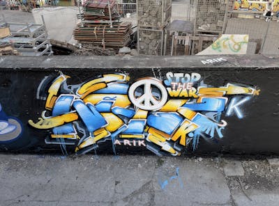 Light Blue and Yellow Stylewriting by ARIK. This Graffiti is located in Germany and was created in 2022.