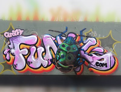 Colorful Stylewriting by Chr15, Sirom and Graff.Funk. This Graffiti is located in Leipzig, Germany and was created in 2023. This Graffiti can be described as Stylewriting, Characters and Wall of Fame.
