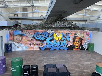 Colorful Stylewriting by Chr15 and Opys. This Graffiti is located in Leipzig, Germany and was created in 2022. This Graffiti can be described as Stylewriting, Characters, Commission and Handstyles.