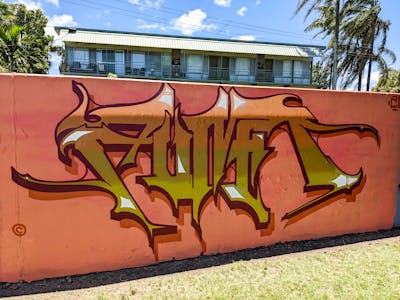 Colorful Stylewriting by Cc_pinturas. This Graffiti is located in Murwillumbah, Australia and was created in 2021.