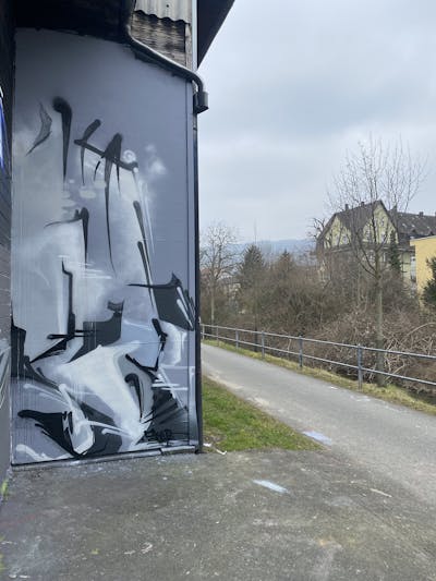 Grey and Black Stylewriting by SKOPE. This Graffiti is located in Biel/Bienne, Switzerland and was created in 2023.