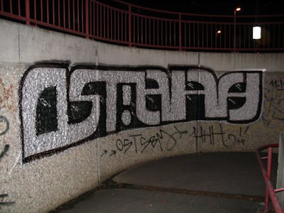 Chrome Stylewriting by urine, Pizar, OST and HHH. This Graffiti is located in Zschortau, Germany and was created in 2005. This Graffiti can be described as Stylewriting and Street Bombing.