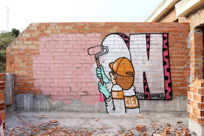 Coralle and Chrome Stylewriting by imon boy. This Graffiti is located in Spain and was created in 2021. This Graffiti can be described as Stylewriting and Characters.