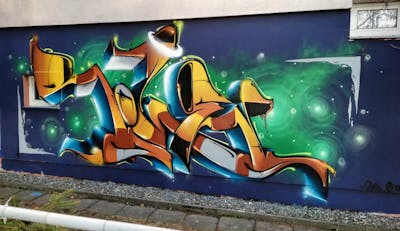 Colorful Stylewriting by Roweo and mtl crew. This Graffiti is located in Saalfeld (Saale), Germany and was created in 2021.