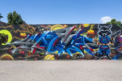 Colorful Stylewriting by angst. This Graffiti is located in HALLE, Germany and was created in 2022. This Graffiti can be described as Stylewriting and Characters.