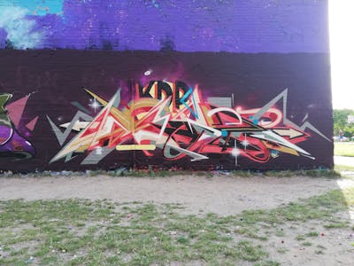 Colorful Wall of Fame by Wery. This Graffiti is located in Berlin, Germany and was created in 2021. This Graffiti can be described as Wall of Fame, Stylewriting and Special.